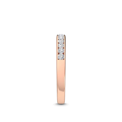 Rose Gold / Shanaya Channel Wedding Band