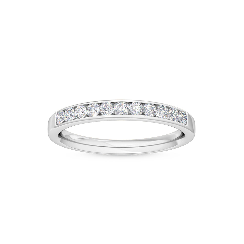 White Gold / Shanaya Channel Wedding Band