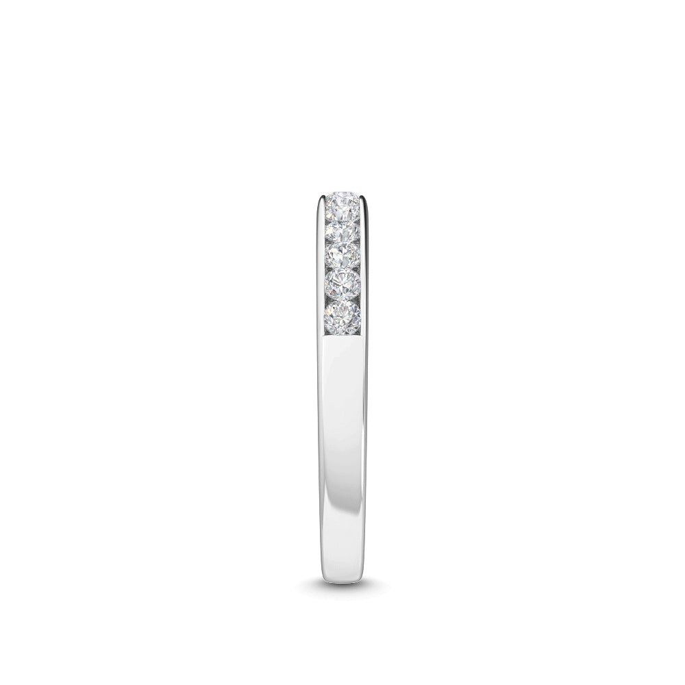 White Gold / Shanaya Channel Wedding Band