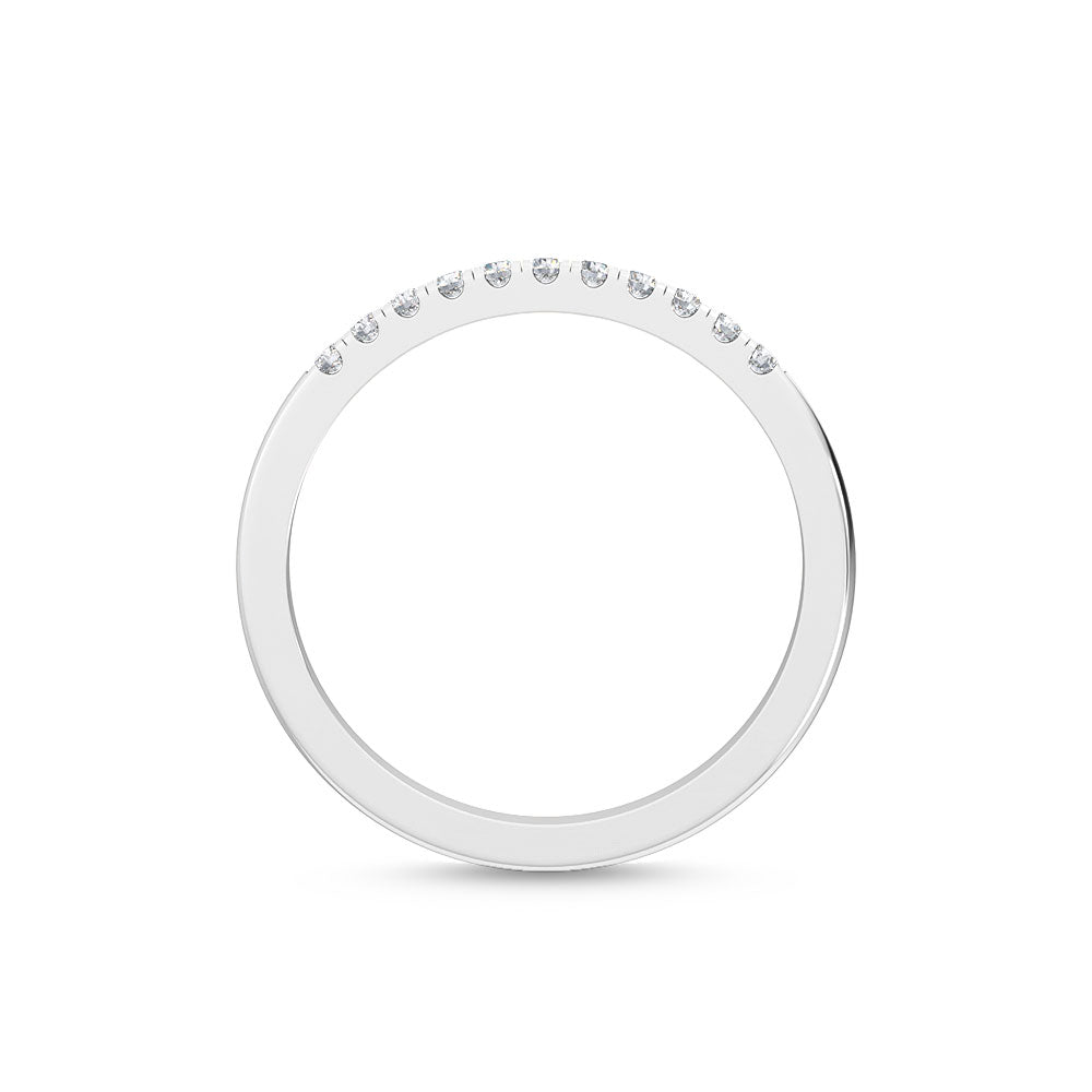 White Gold / Viola Prong Wedding Band