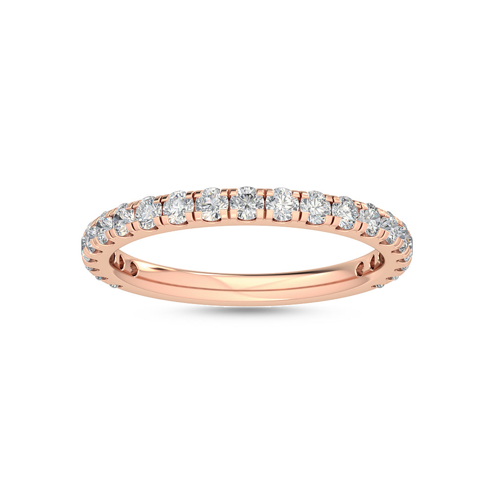 Rose Gold / Phoebe Prong Wedding Band