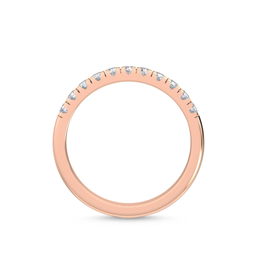 Rose Gold / Chiara Prong Wedding Band