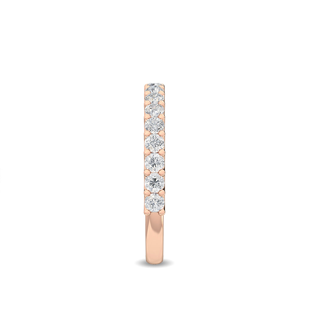 Rose Gold / Genevieve Prong Wedding Band