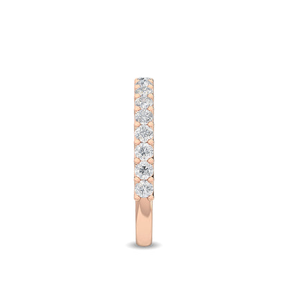 Rose Gold / Genevieve Prong Wedding Band