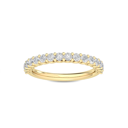 Yellow Gold / Genevieve Prong Wedding Band