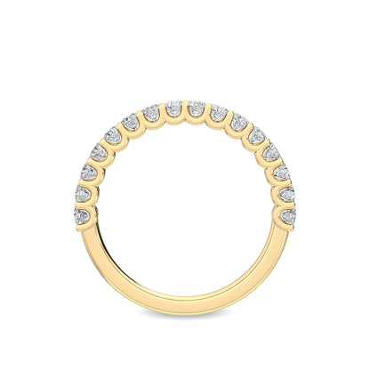 Yellow Gold / Genevieve Prong Wedding Band