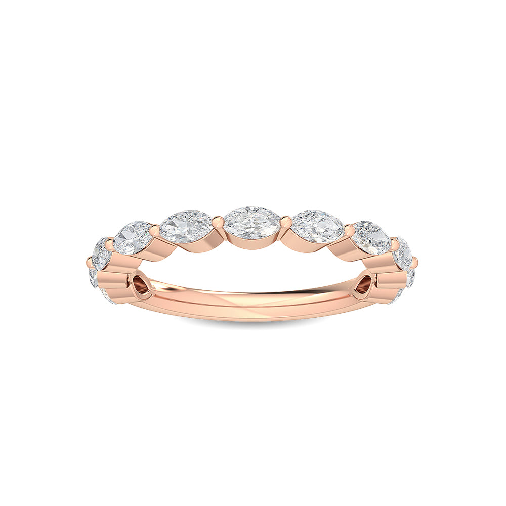 Rose Gold / Adeena Diamond Wedding Band