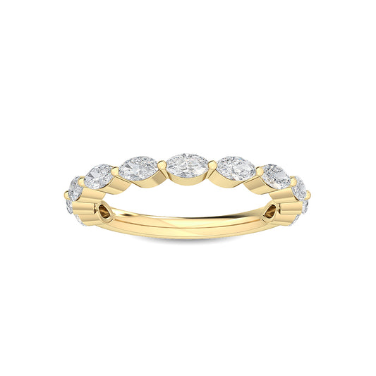 Yellow Gold / Adeena Diamond Wedding Band