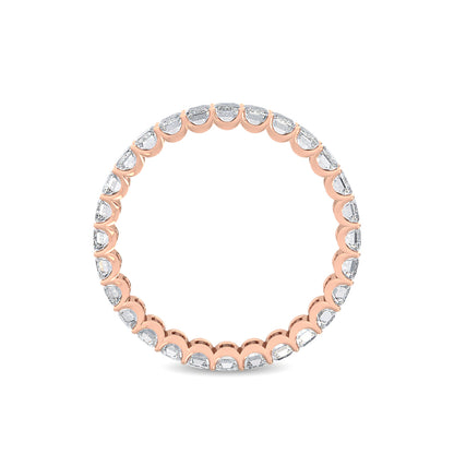 Rose Gold / Saffron Eternity Wedding Band
