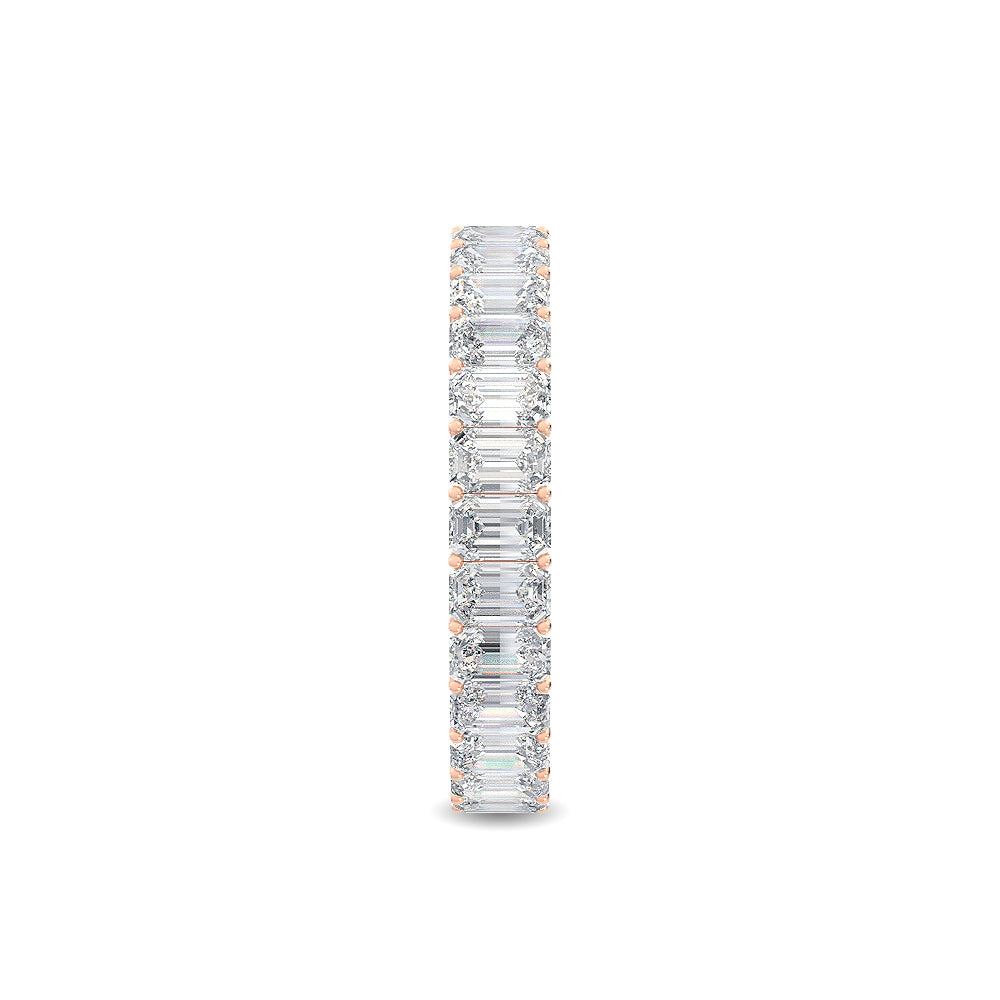 Rose Gold / Saffron Eternity Wedding Band