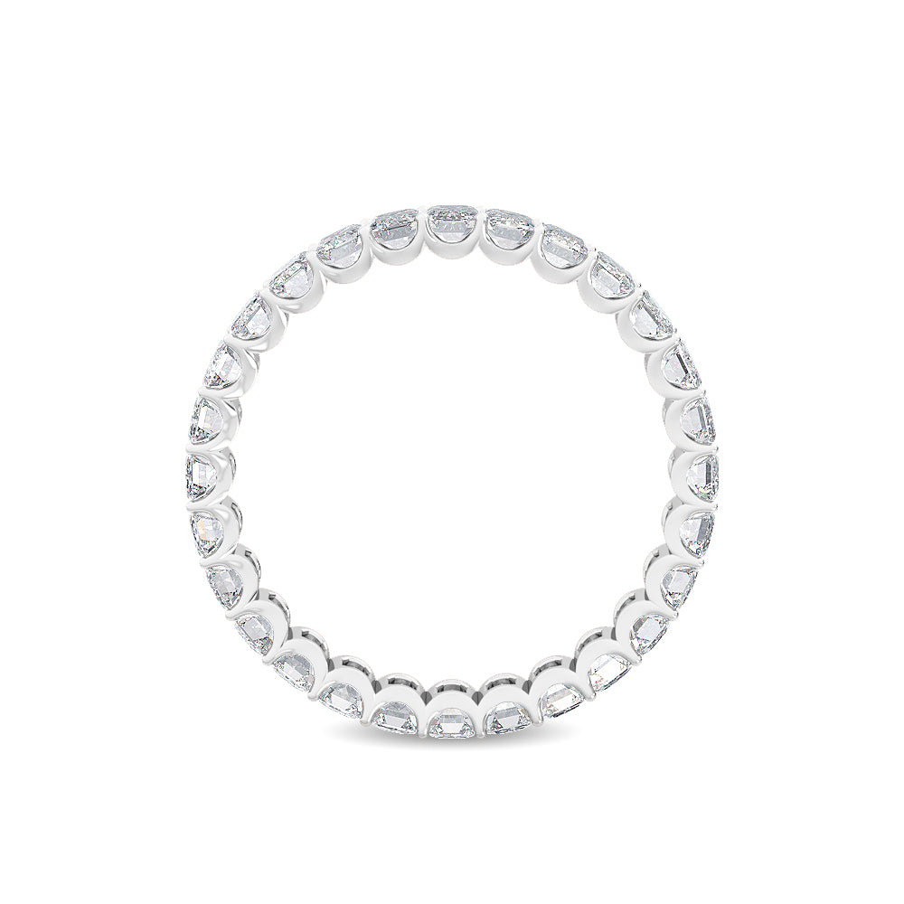 White Gold / Saffron Eternity Wedding Band