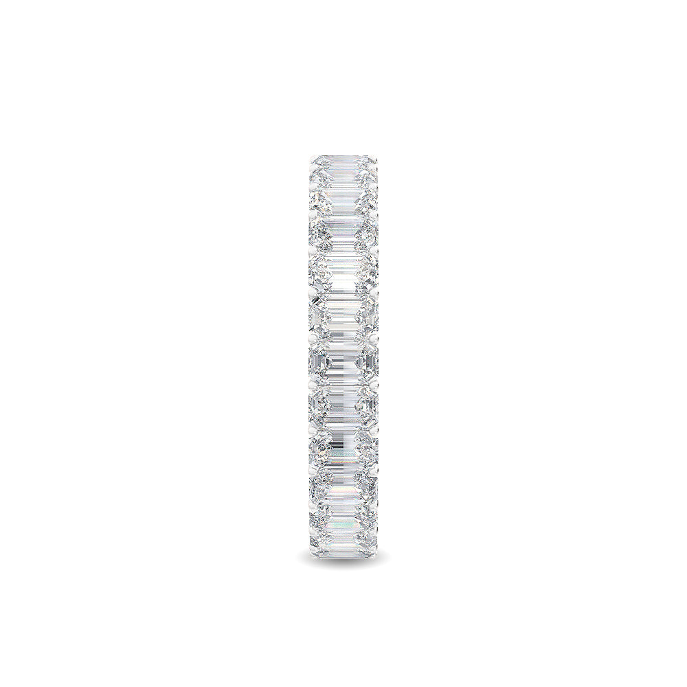 White Gold / Saffron Eternity Wedding Band