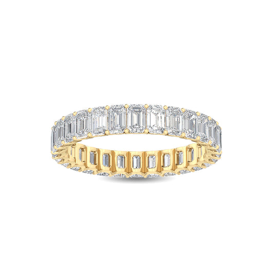 Yellow Gold / Saffron Eternity Wedding Band