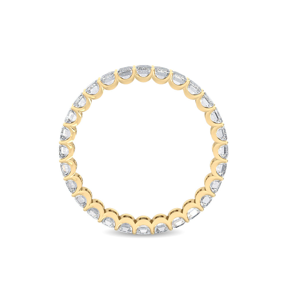 Yellow Gold / Saffron Eternity Wedding Band
