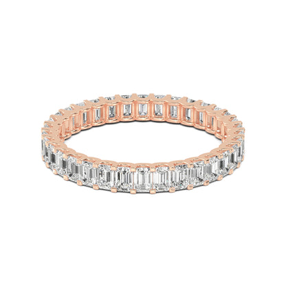 Rose Gold / Hazel Eternity Wedding Band