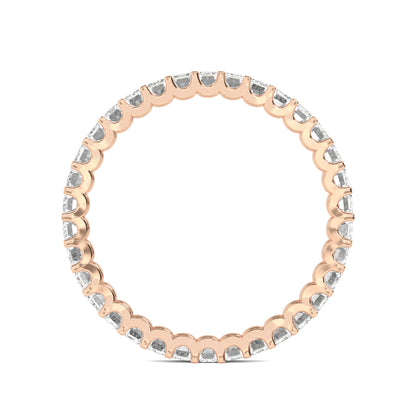 Rose Gold / Hazel Eternity Wedding Band