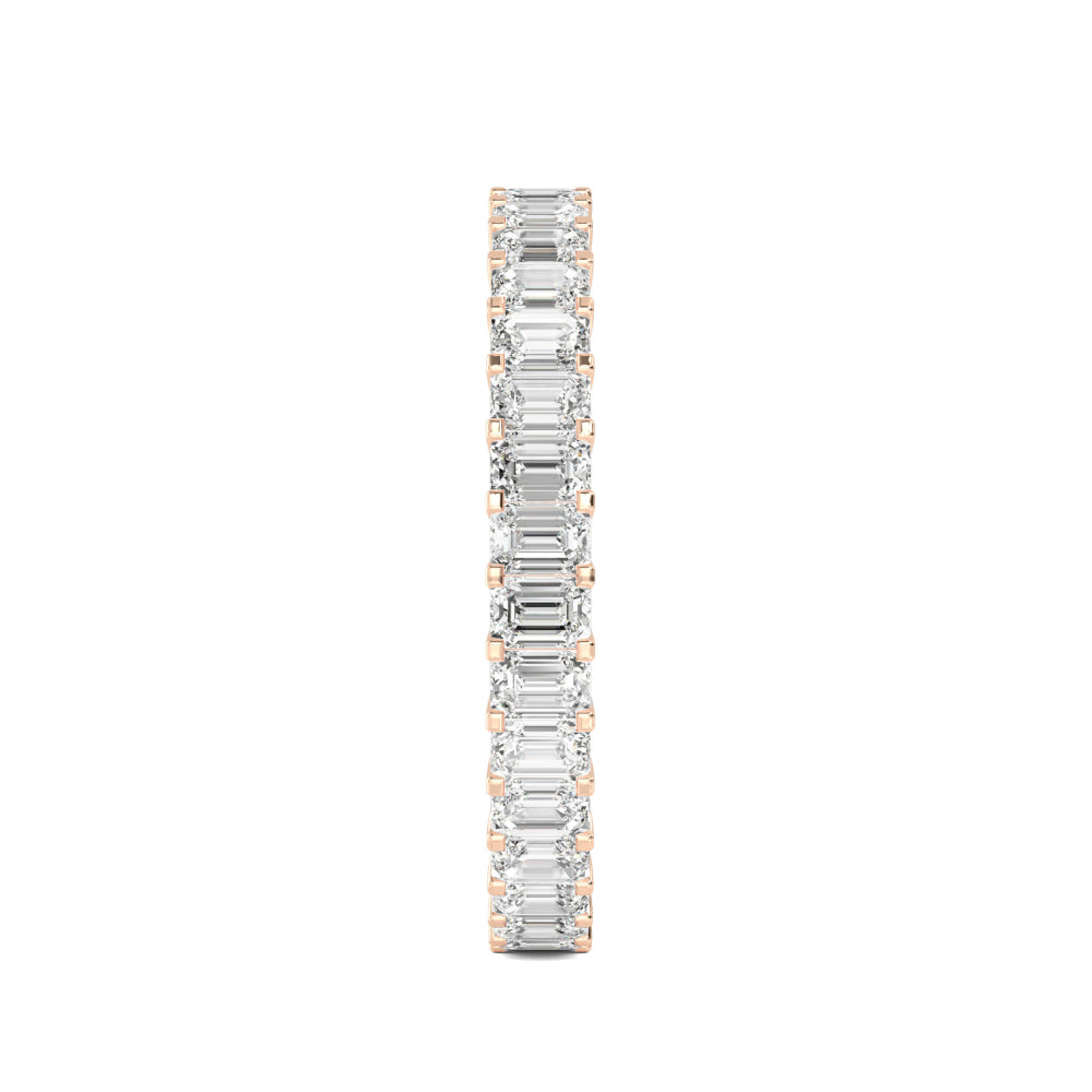 Rose Gold / Hazel Eternity Wedding Band