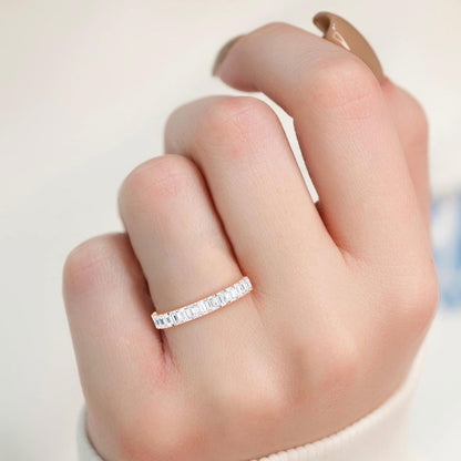 Rose Gold / Hazel Eternity Wedding Band