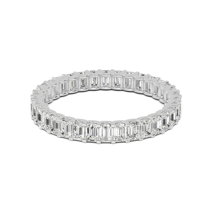 White Gold / Hazel Eternity Wedding Band