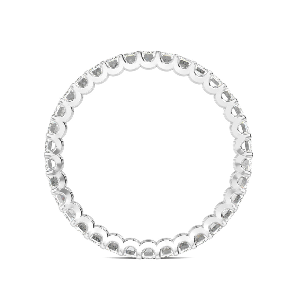 White Gold / Hazel Eternity Wedding Band