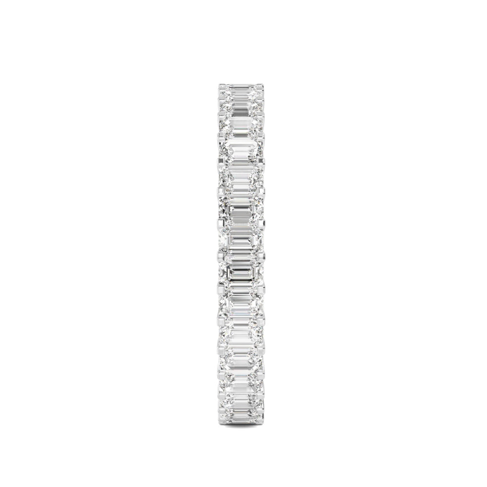 White Gold / Hazel Eternity Wedding Band