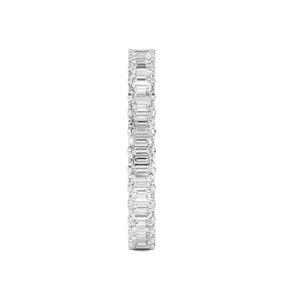 White Gold / Hazel Eternity Wedding Band