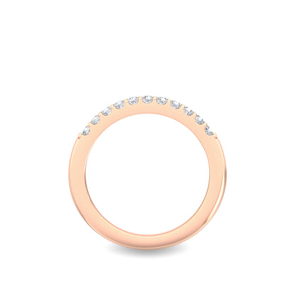 Rose Gold / Alize Prong Wedding Band