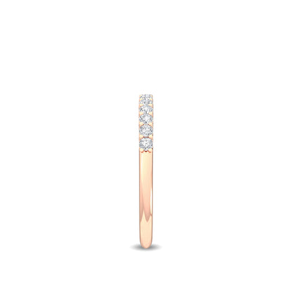 Rose Gold / Alize Prong Wedding Band