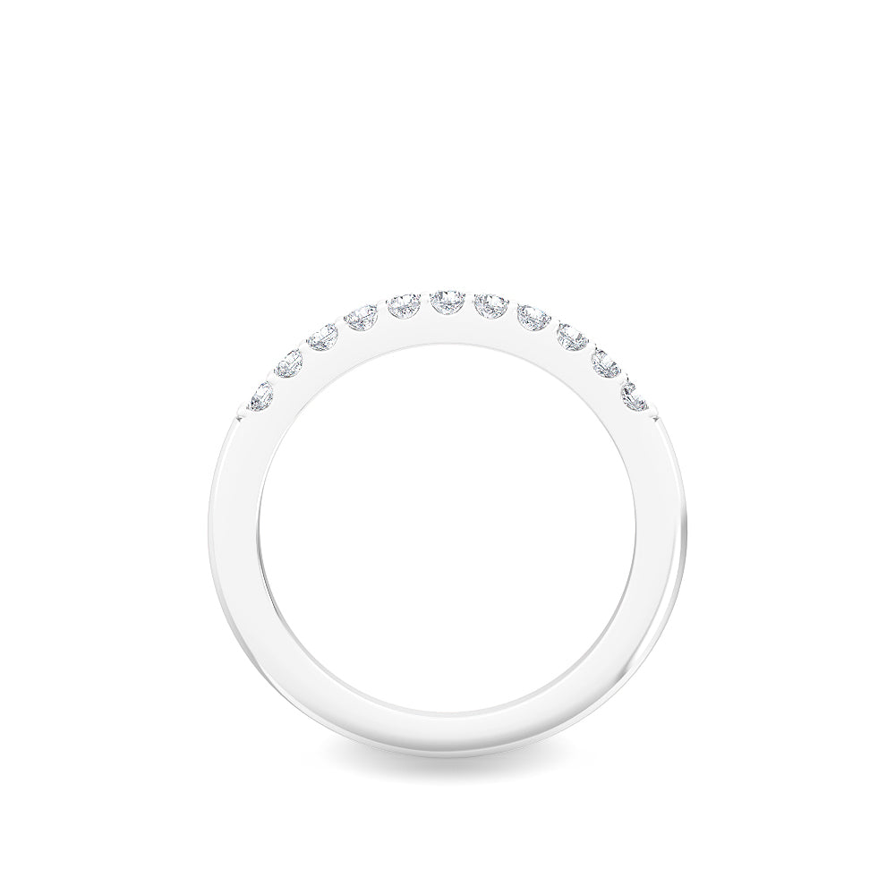 White Gold / Alize Prong Wedding Band