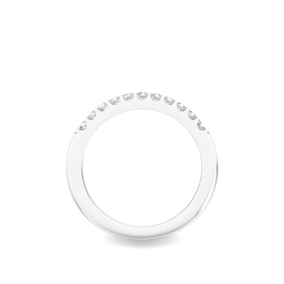 White Gold / Alize Prong Wedding Band