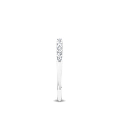 White Gold / Alize Prong Wedding Band