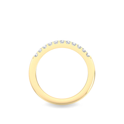 Yellow Gold / Alize Prong Wedding Band