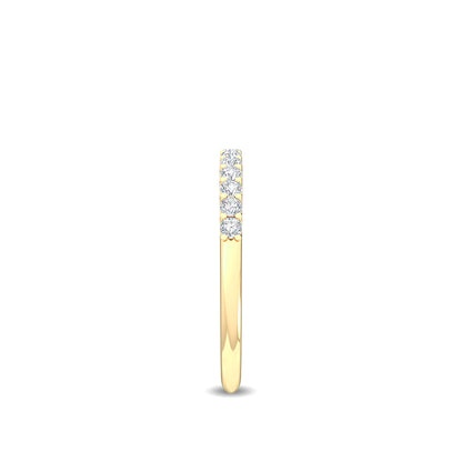 Yellow Gold / Alize Prong Wedding Band