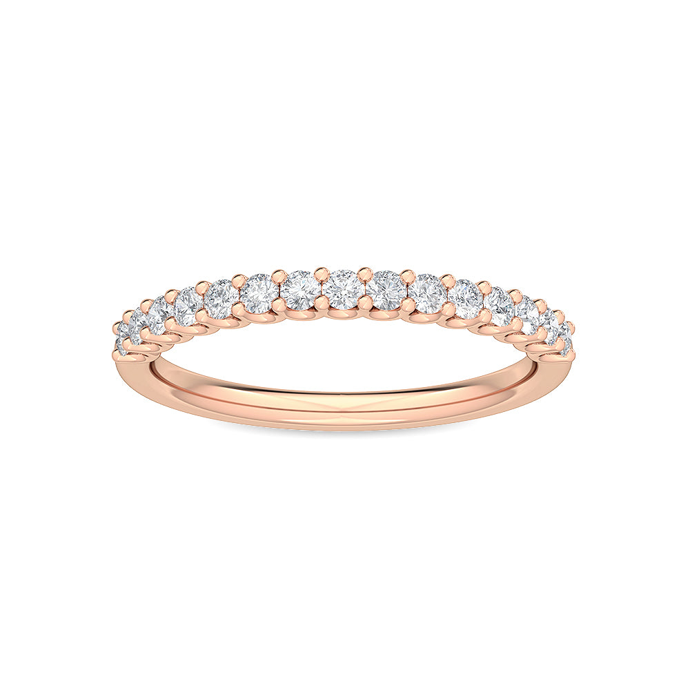 Rose Gold / Juna Prong Wedding Band