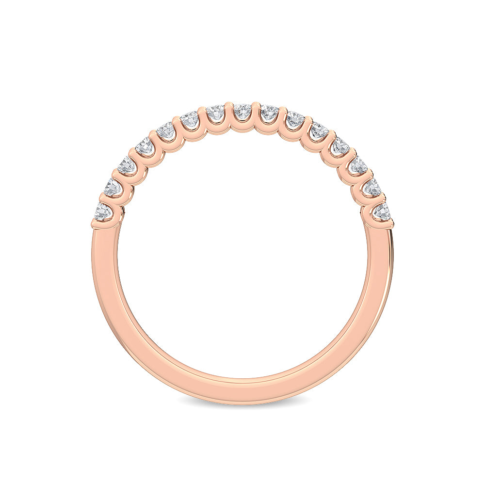 Rose Gold / Juna Prong Wedding Band