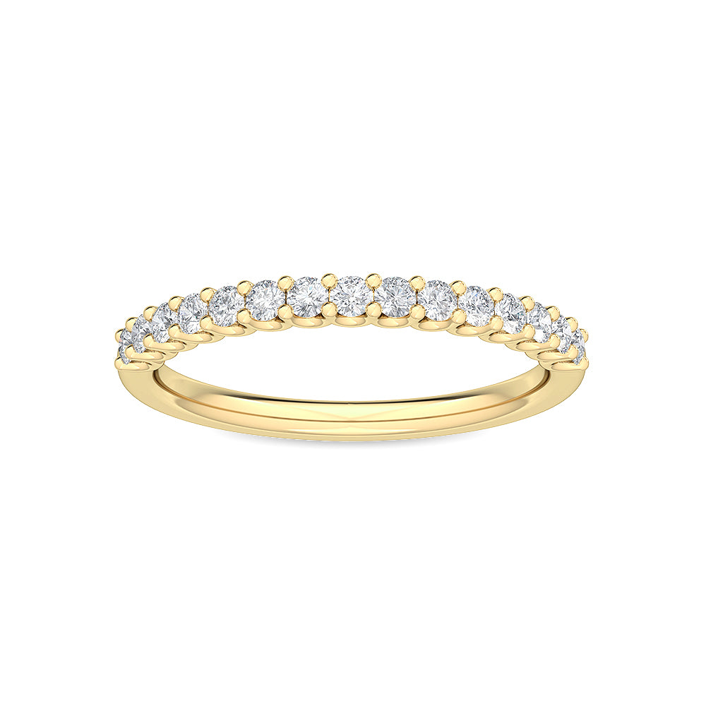 Yellow Gold / Juna Prong Wedding Band