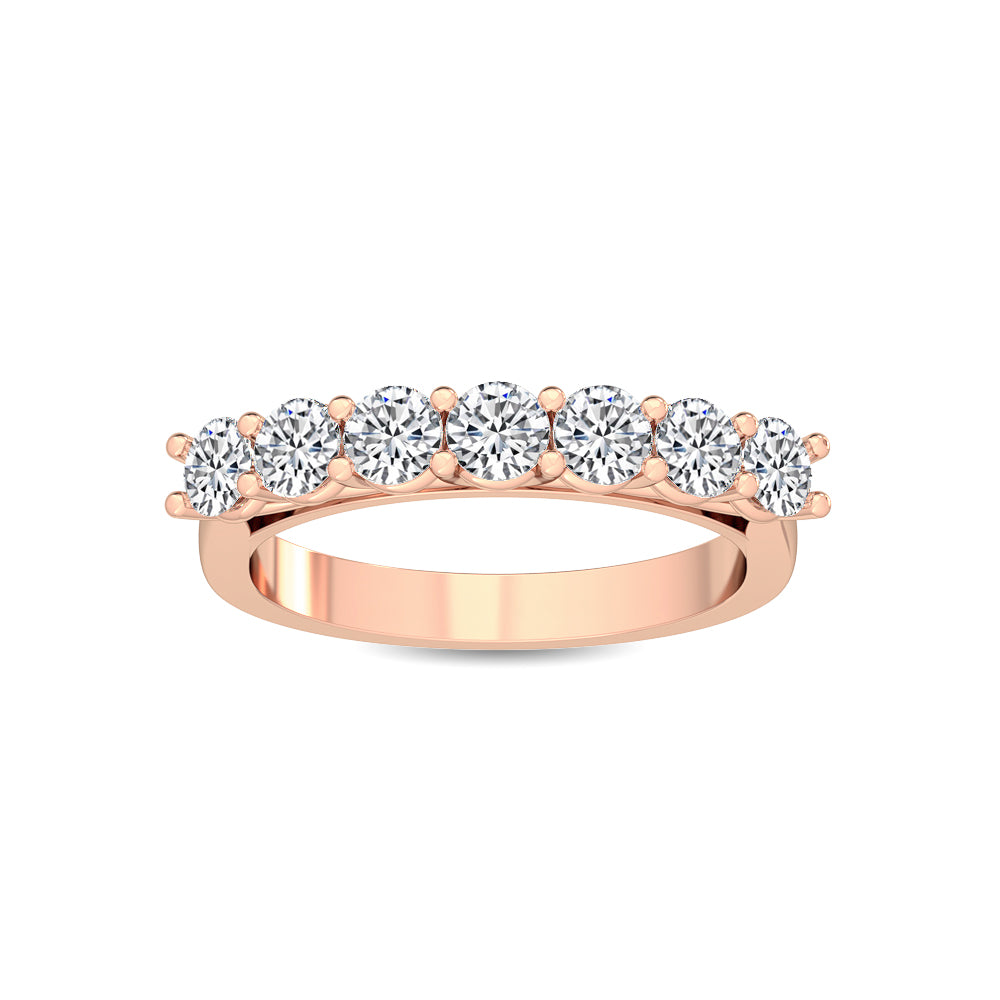Rose Gold / Zeina Prong Wedding Band