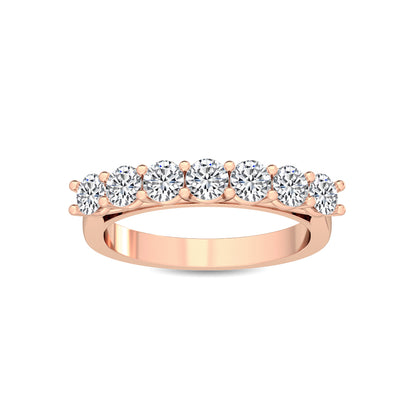 Rose Gold / Zeina Prong Wedding Band