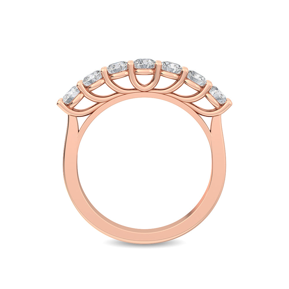 Rose Gold / Zeina Prong Wedding Band