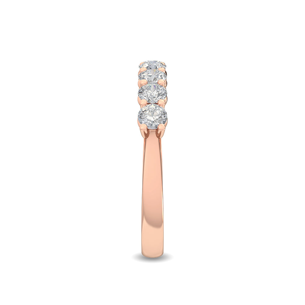 Rose Gold / Zeina Prong Wedding Band