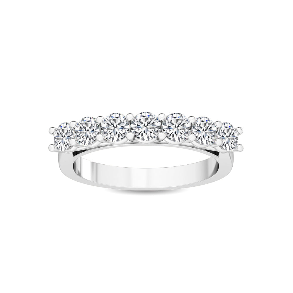 White Gold / Zeina Prong Wedding Band