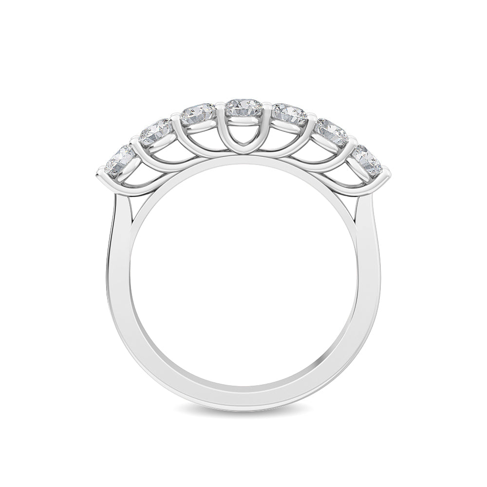 White Gold / Zeina Prong Wedding Band