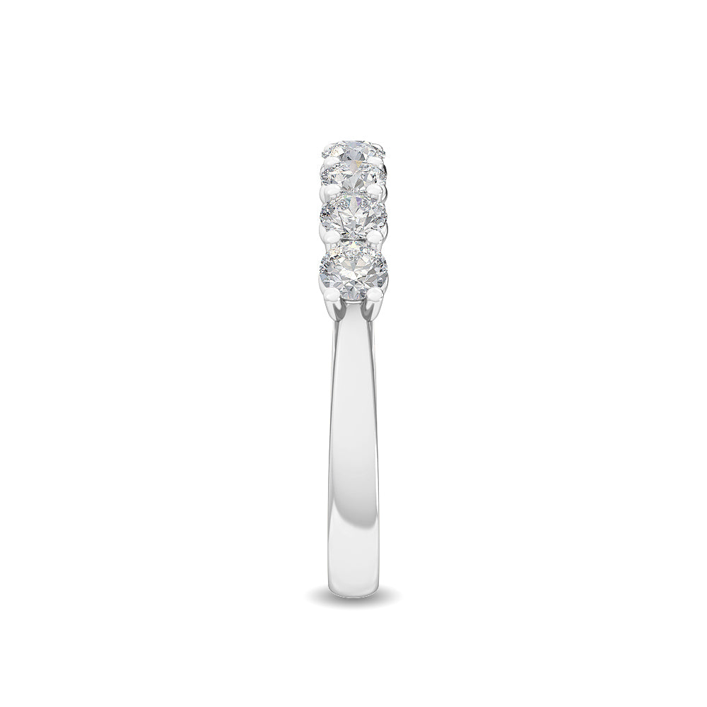 White Gold / Zeina Prong Wedding Band
