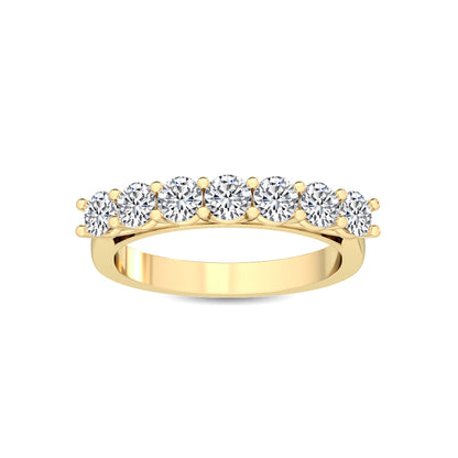 Yellow Gold / Zeina Prong Wedding Band
