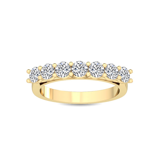 Yellow Gold / Zeina Prong Wedding Band