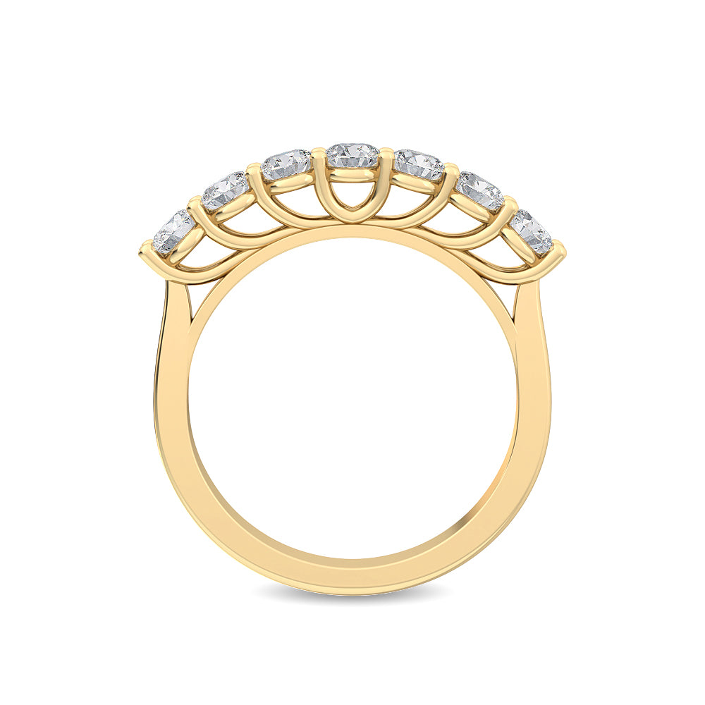 Yellow Gold / Zeina Prong Wedding Band