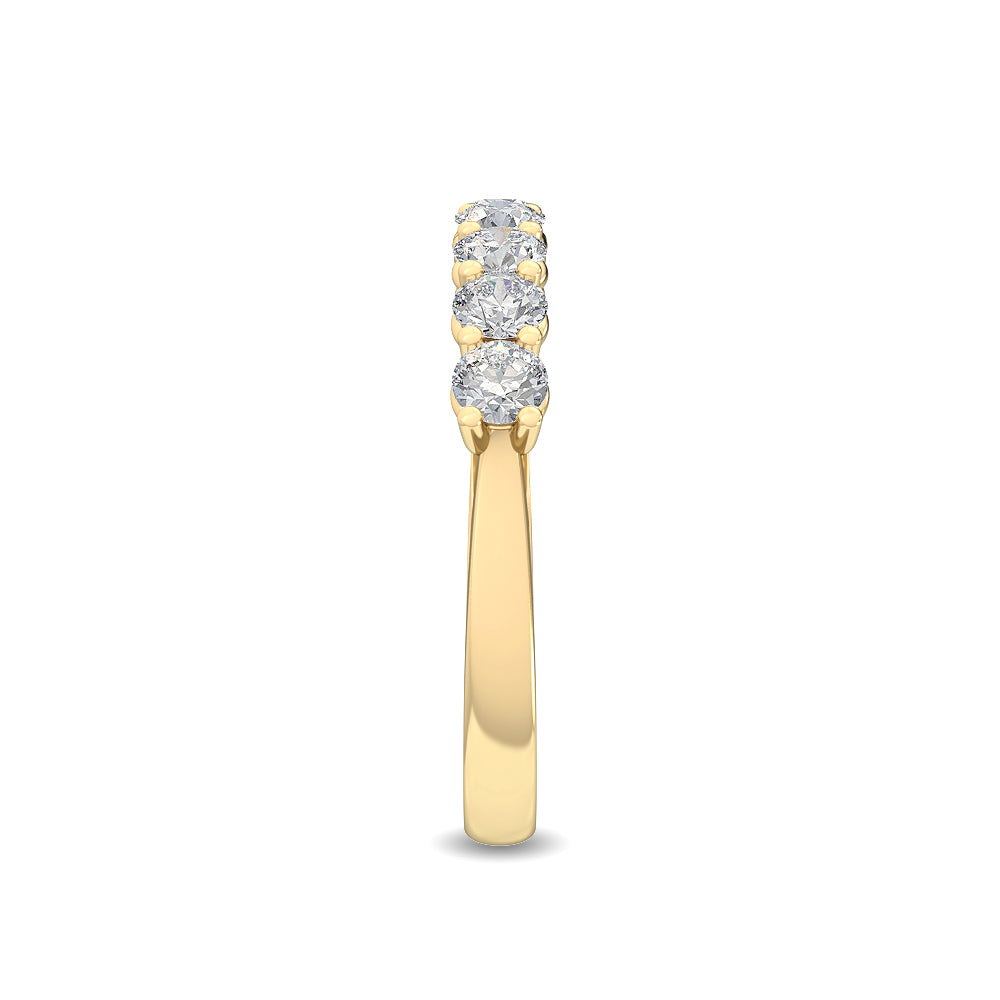 Yellow Gold / Zeina Prong Wedding Band