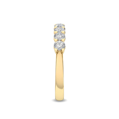 Yellow Gold / Zeina Prong Wedding Band