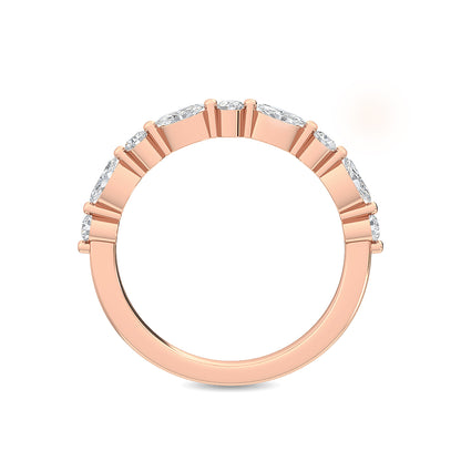 Rose Gold / Leena Diamond Wedding Band