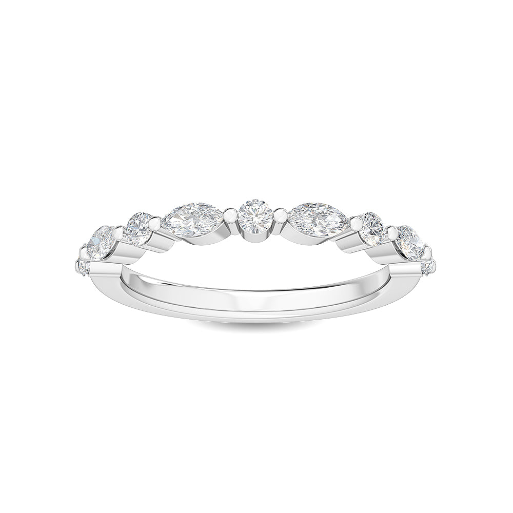 White Gold / Leena Diamond Wedding Band